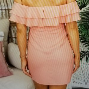 Pink Lily Dresses - Off-the-shoulder Ruffles Pink Lily Dresses - Off-the-shoulder Ruffles